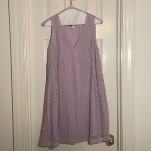 Womens S light purple lace dress